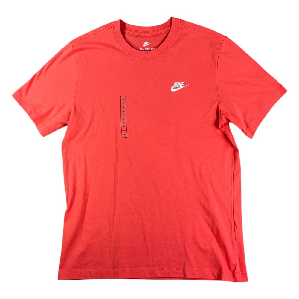 Nike Sportswear Club Tee Shirt Mens Medium Pink Classic Fit Embroidered Swoosh